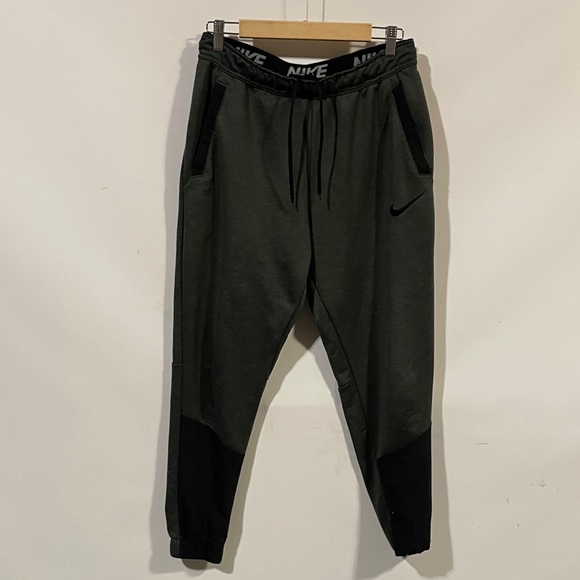 Nike dri-fit Men's Dark Gray and Black Joggers - Picture 1 of 2